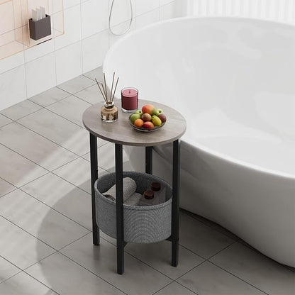 Vagusicc Round Side Table End Table