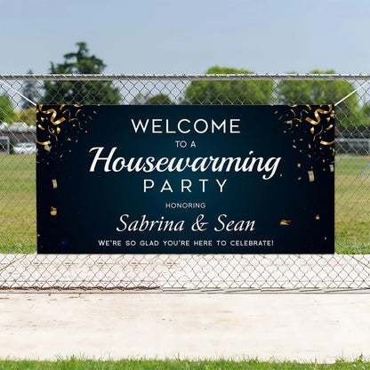 Personalized Housewarming Party Welcome Banner Decorations Double Sided Printing And Various Sizes #7
