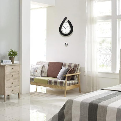 Large Wall Clock for Living Room Decor Big Pendulum Modern Wall Clock Silent Non Ticking Battery Operated 28.7 Inch Clock for Kitchen Bedroom Bathroom Office Indoor Home Decorative