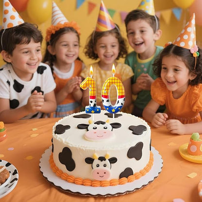 Toys Inspired Game Birthday Number Candles, Cartoon Story Number Candles, Cartoon Cake Decorations, Birthday Decoration Supplies, Suitable for Boys and Girls Party Celebrations (0)