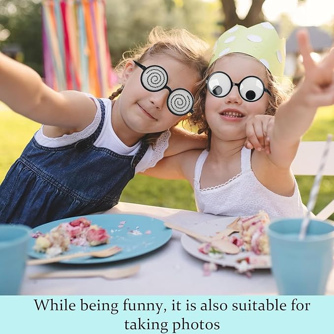 CZFSWT 5PCS Googly Eye Glasses, Funny Glasses, Funny Sunglasses with Moving Eyes, Perfect for Costume Parties, Themed Events, Halloween, Stage Performances and Social Gathering