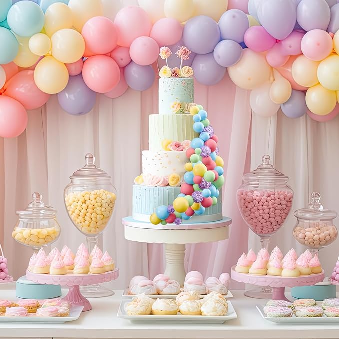 60Pcs Glitter Cake Balls Decorations Foam Cake Topper Balls Mini Balloon Cupcake Toppers for Cake Decorating Birthday Baby Shower Party (Glitter Candy Color)