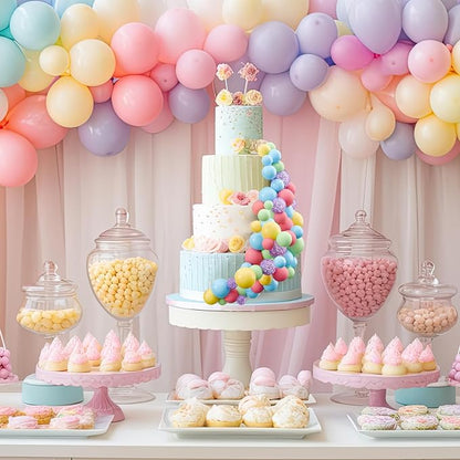 60Pcs Glitter Cake Balls Decorations Foam Cake Topper Balls Mini Balloon Cupcake Toppers for Cake Decorating Birthday Baby Shower Party (Glitter Candy Color)