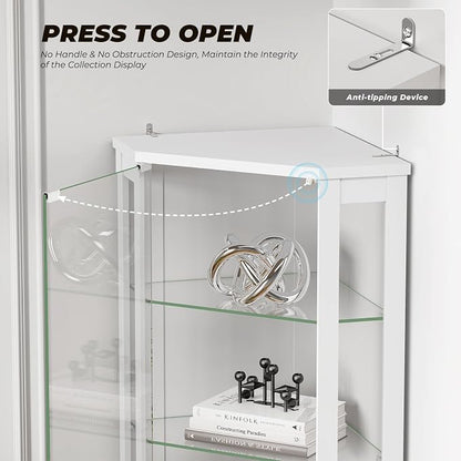 BROTTAR 71" Corner Display Cabinet