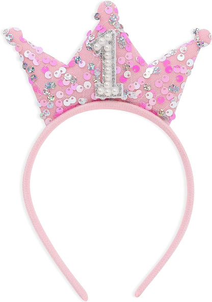Pink Birthday Headband For Princess