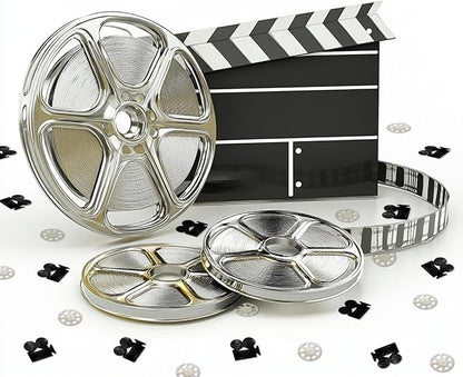 45g Video Camera Confetti Metallic Foil Table Scatters Confetti for Party Wedding Birthday Baby Showe Bridal Shower Festival Theme Party Decorations Supplies