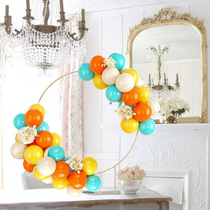 50PCS Latex Balloons - Blue, Yellow & Orange, Party Balloons for Girls & Boys Birthday, Baby Shower & Bridal Shower