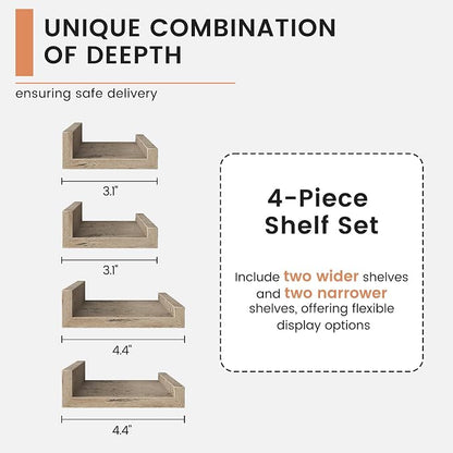 FLYJOE Floating Picture Ledge Shelves
