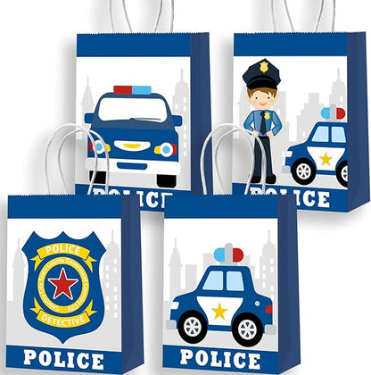 16pcs Police Decorations - Police Gift Bags & Favors for Kids' Policeman Party Supplies
