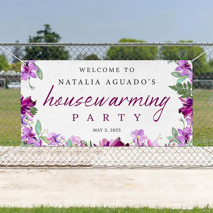 Personalized Housewarming Party Welcome Banner Decorations Double Sided Printing And Various Sizes #17