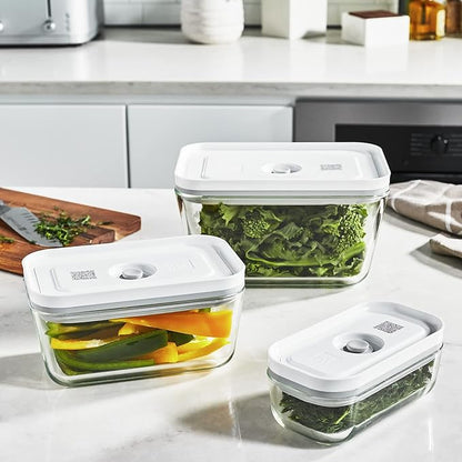 ZWILLING Fresh & Save 3-pc Glass Food Storage Container, Meal Prep Container- Assorted Sizes