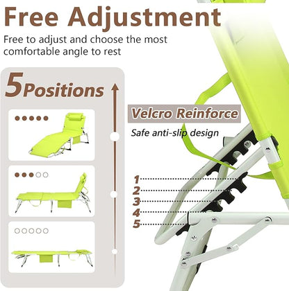 3-in-1 Heavy Duty Tanning Chair