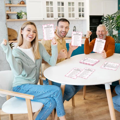 Selfie Scavenger Hunt Birthday Party Games Cards for Birthday Sleepover Slumber Party Pink Sweet Party Favors & Supplies Activity for Women Set of 20 - YY026