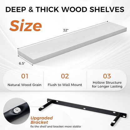 Fun Memories 32Inch Floating Shelves