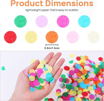 JOYIT Table Confetti 3.5 oz - Colorful Paper Confetti for Party Decorations, Celebrations, Birthdays, Weddings, and Events, Perfect for Tables, Parties, and Crafts