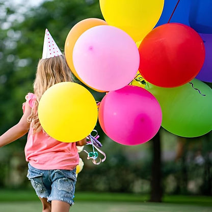 120pcs Colorful Balloons 12inch Rainbow Latex Balloons for Boys Girls Birthday Baby Shower Gender Reveal Wedding Decorations