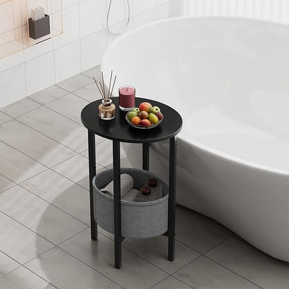Vagusicc Round Side Table End Table