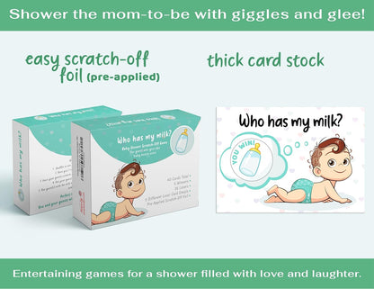 Party Hearty Baby Shower Games for Girl and Boy, 40 Emoji Scratch Off Lottery Tickets, Baby Games Ideas, Scratch Off Game