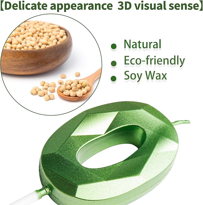 Yiran Number 15 Candles,15th Birthday Candles,Green Happy Birthday Candle for Cake,3D Design Cake Topper Decorations for Girl Women Pet Birthday Party Wedding Anniversary Celebration Supplies