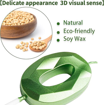 Yiran Number 15 Candles,15th Birthday Candles,Green Happy Birthday Candle for Cake,3D Design Cake Topper Decorations for Girl Women Pet Birthday Party Wedding Anniversary Celebration Supplies