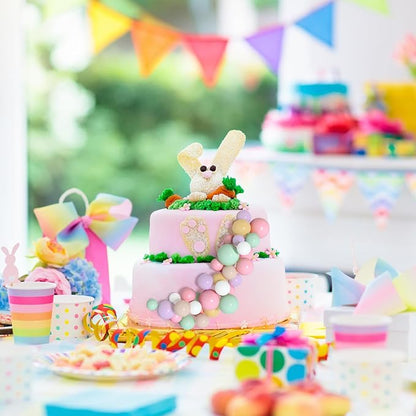 138 Pcs Balls Cake Topper Decorations Balloon Cupcake Toppers Foam Multisize Cake Topper Balls for Birthday Party Wedding Anniversary(Multicolor)