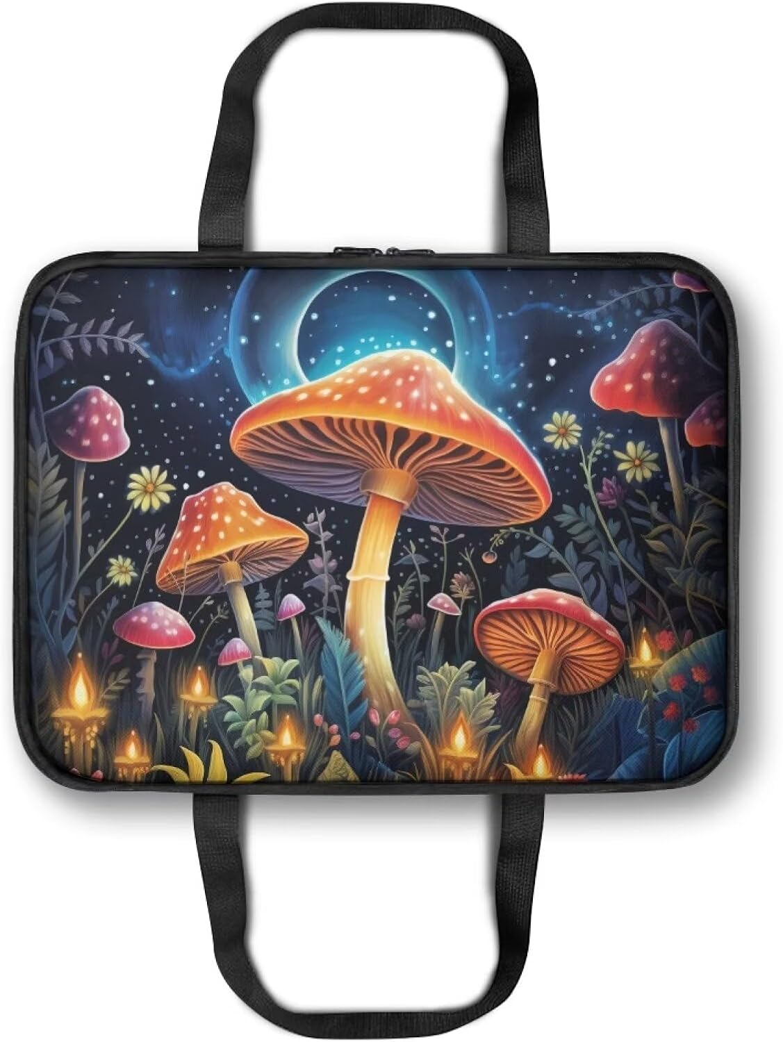 Art Mushroom Insulated Casserole Carriers Portable Food Warmer for Hot or Cold Food Lasagna Holder Tote Casserole Dish Carrying Case for Beach Parties Picnic