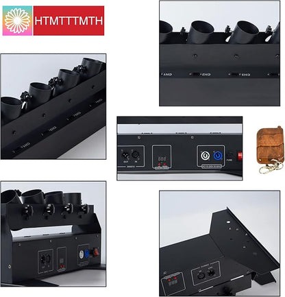 4HEAD Electric Confetti Launcher Confetti Shooter with Wireless Remote for DJ Party Nightclub Wedding Stage Concert Event Show