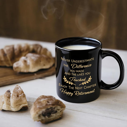 Retirement Gifts for Men Women 2025, Retirement Mug, Best Retired Gifts for Men Women, Dad, Coworkers, Friends, Teacher, Brother, Boss, Retired Coffee Cup Black 11oz