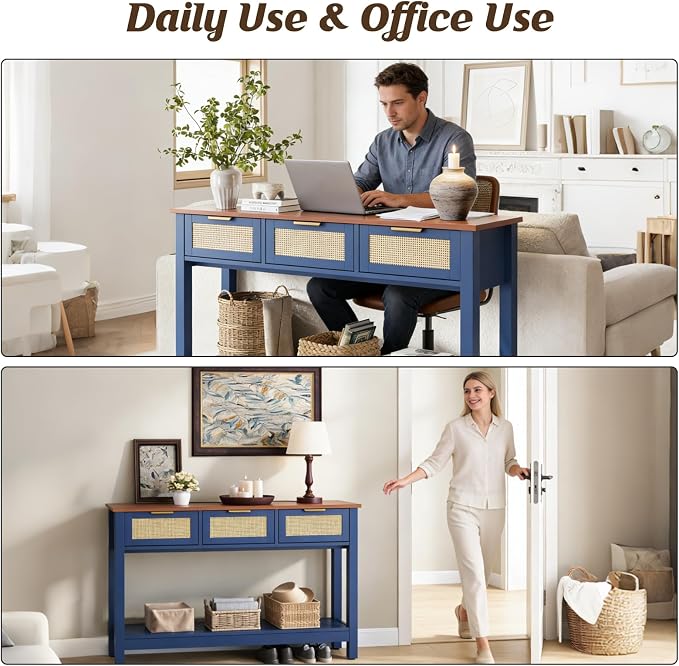 Luoxiao 47" Blue Entryway Table