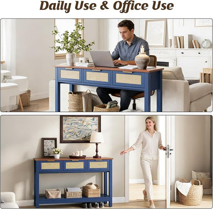 Luoxiao 47" Blue Entryway Table
