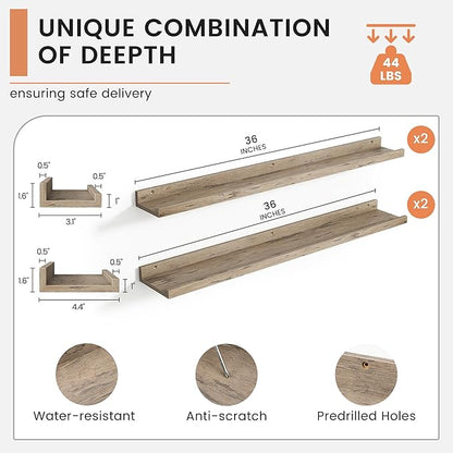 FLYJOE Floating Picture Ledge Shelves