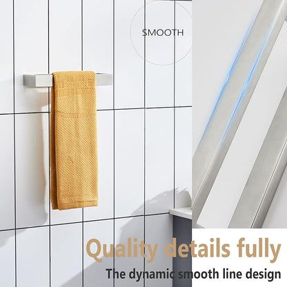 KOKOSIRI Towel Ring Brushed Nickel Hand Towel Hanger Holder 9-Inch Kitchen Rack Stainless Steel for Bathroom Hardware Wall Mount, 1 Pack B4008BR-L9
