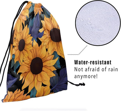 Nerxy Leaf Grip Bags for Gymnastics Tropical Leaves Grip Bag Botanical Drawstring Storage Bags