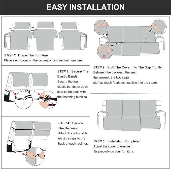 Genina Waterproof Recliner Cover