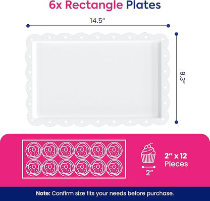 Riccle 10Pcs Dessert Table Display Set, 3 Tiered Cupcake Stand, Cupcake Holder & Cake Stands, Dessert Display Serving Trays for Party, Bridal Shower, Baby Shower, Tea Party, and Birthdays