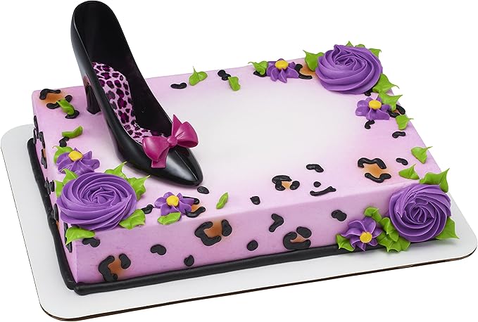 DecoPac Favorite High Heels DecoSet Cake Decoration Black/Hot Pink
