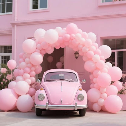 Giant Light Pink Balloons - 10Pcs 36 Inch Extra Large Pastel Pink Ballons, Jumbo Matte Round Baloons for Valentine's Day Princess Wedding Bachelorette Bridal Baby Shower Birthday Party Decorations