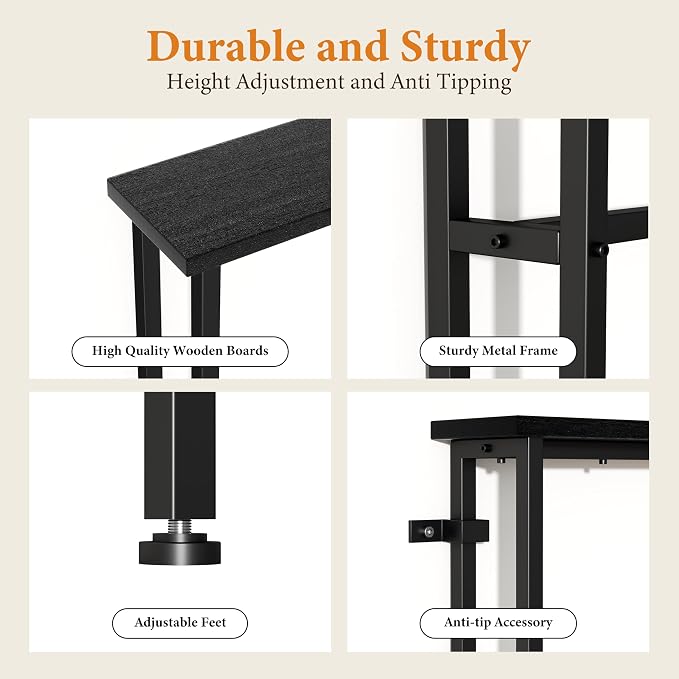 39" Sofa Table Narrow Long