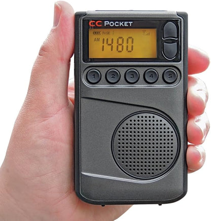 C. Crane CC Pocket AM FM and NOAA Weather Radio with Clock and Sleep Timer