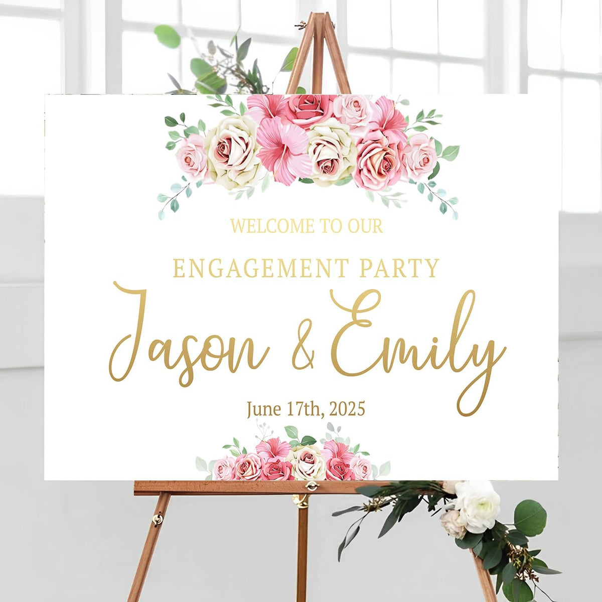 Welcome To Our Engagement Party - Classy Decorations, Announcement Signs & Party Accessories