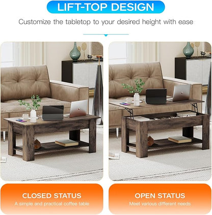 FDW 39.4" Lift Top Coffee Table