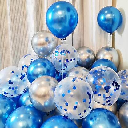 ONLYKXY 15gram Glitter Table Confetti Decor Scatter Bless Confetti Grad Party Decor for Congrats College Graduation Birthday Wedding Party Chocolate Favor Envelope Decal (Blue Round)