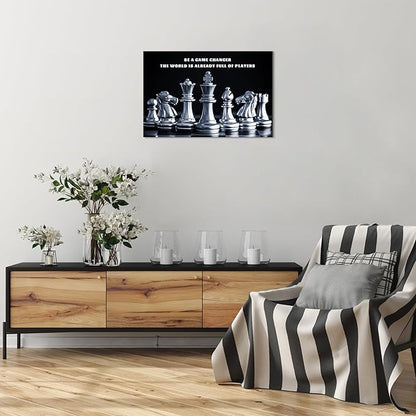 Jumong Motivational Wall Decor, Inspirational Canvas Wall Art for Livingroom, Wooden Frame Motivational Quotes Poster, Encouraging Canvas Posters for Office Wall Decor, Dormitory, Living Room