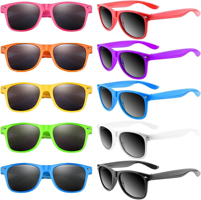 100 Pack Neon Kids Sunglasses Party Favors for Birthday Party Summer Beach Pool Party Supplies