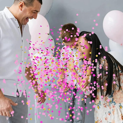 Gender reveal balloon, Gender Reveal Party,Biodegradable, 2pcs Gender Reveal Confetti with Pink and Blue Confetti, 36 Inch Black Gender Reveal Balloons for revelacion de sexo de bebe