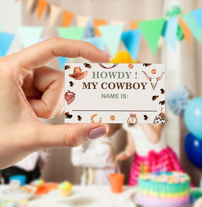 Cowboy Birthday Party Decorations-Birthday Party Games,Cowboy Theme Birthday Party Sign,Baby Shower Decorations,Birthday Party Game,Baby Shower Games,What's your Cowboy Name
