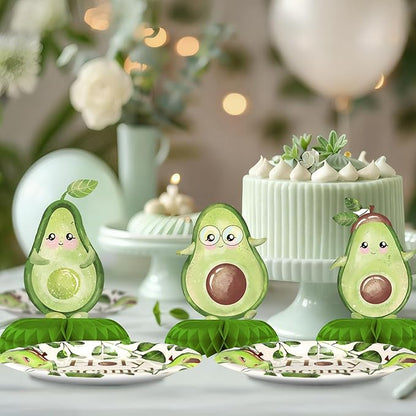 Avocado Party Decorations - Avocado Party Plates and Napkins for Kids Birthday Party, Serves 40 Guests