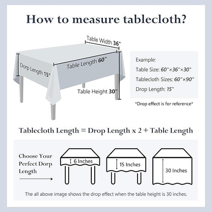 Linen World Linen Tablecloth,100% French Linen Navy Tablecloth 108" x 60" Inch,Washable Rectangular Tablecloth for Dining,Outdoor,Weddings and Restaurants,Decorative Thanksgiving Christmas