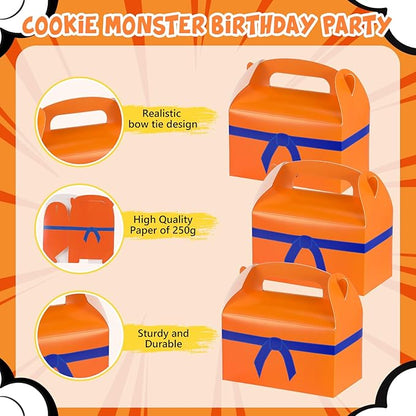 Marspark 24 Pack Yellow and Red Star Anime Birthday Party Supplies, Paper Gift Boxes, Cartoon Candy Treat Boxes for Anime Themed Birthday Party Decorations