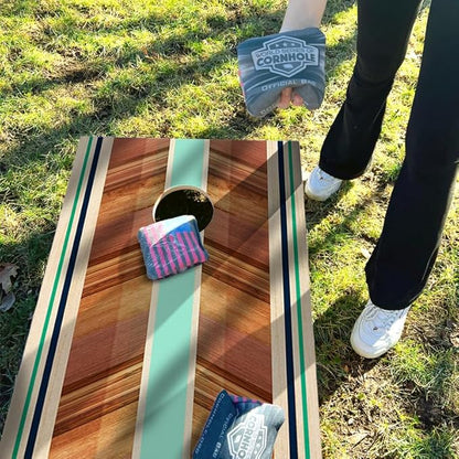 World Series of Cornhole Official Regulation Size Cornhole Boards – Durable All-Wood Construction Bean Bag Toss Set | Rugged Outdoor Game for Tournaments, BBQs, & Backyard Battles